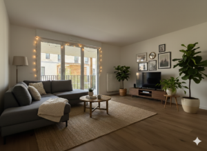 un salon décoré chez Paulette & Lulu à Floirac centre