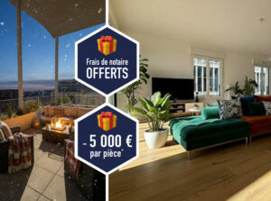 Réduction de 5000 € par pièce et frais de notaire offerts pour l'achat d'un appartement de la résidence EXPLORE à Bordeaux