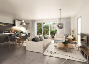 Exemple d'aménagement intérieur d'une maison Cambium à vendre à Brueillet, en Charente Maritime