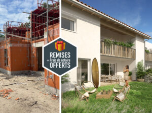 Résidence L'Esquirey à Gujan-Mestras, remises et frais de notaire offerts, travaux en cours