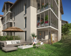 Vue jardin privatif CAP OUEST
